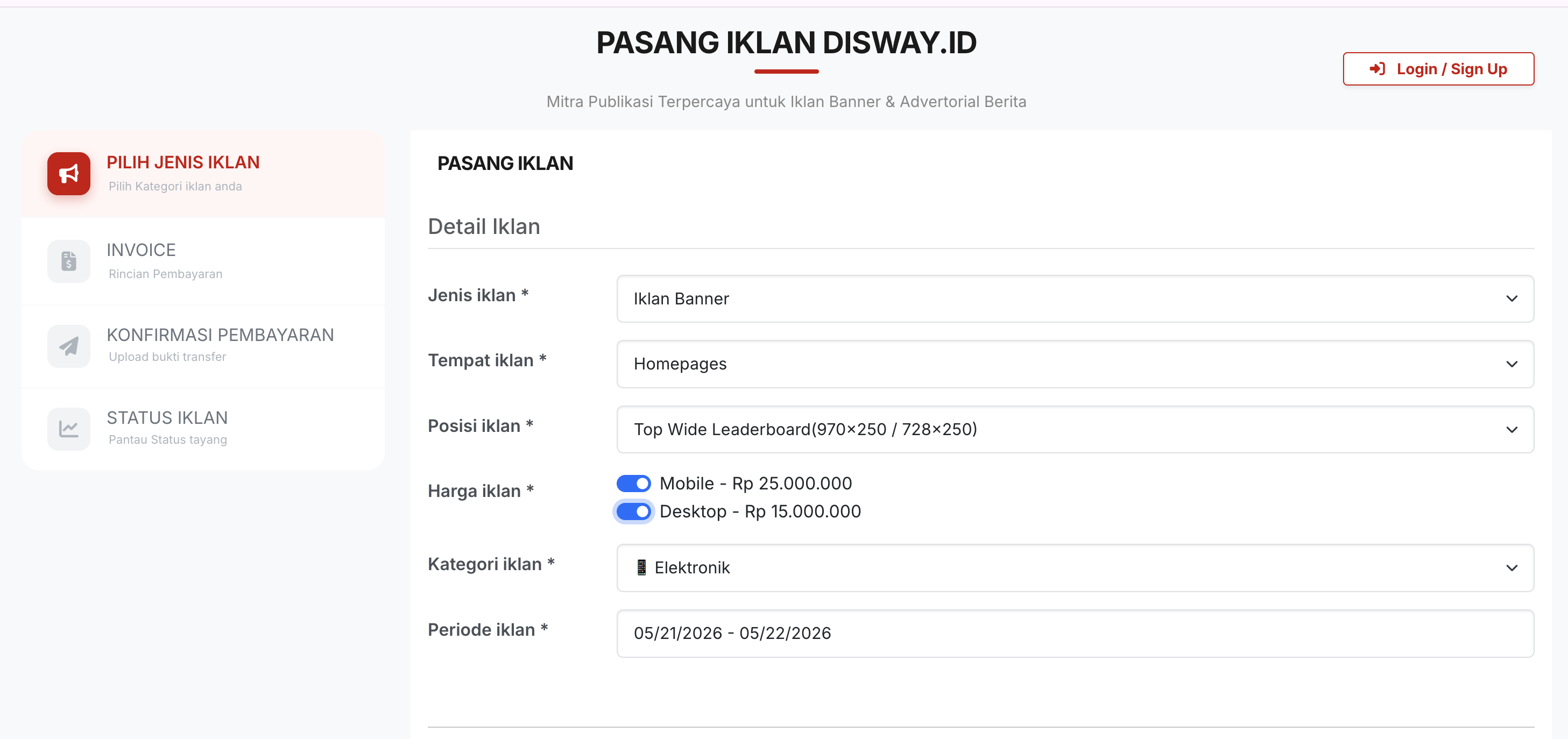 Konsultasi kebutuhan iklan