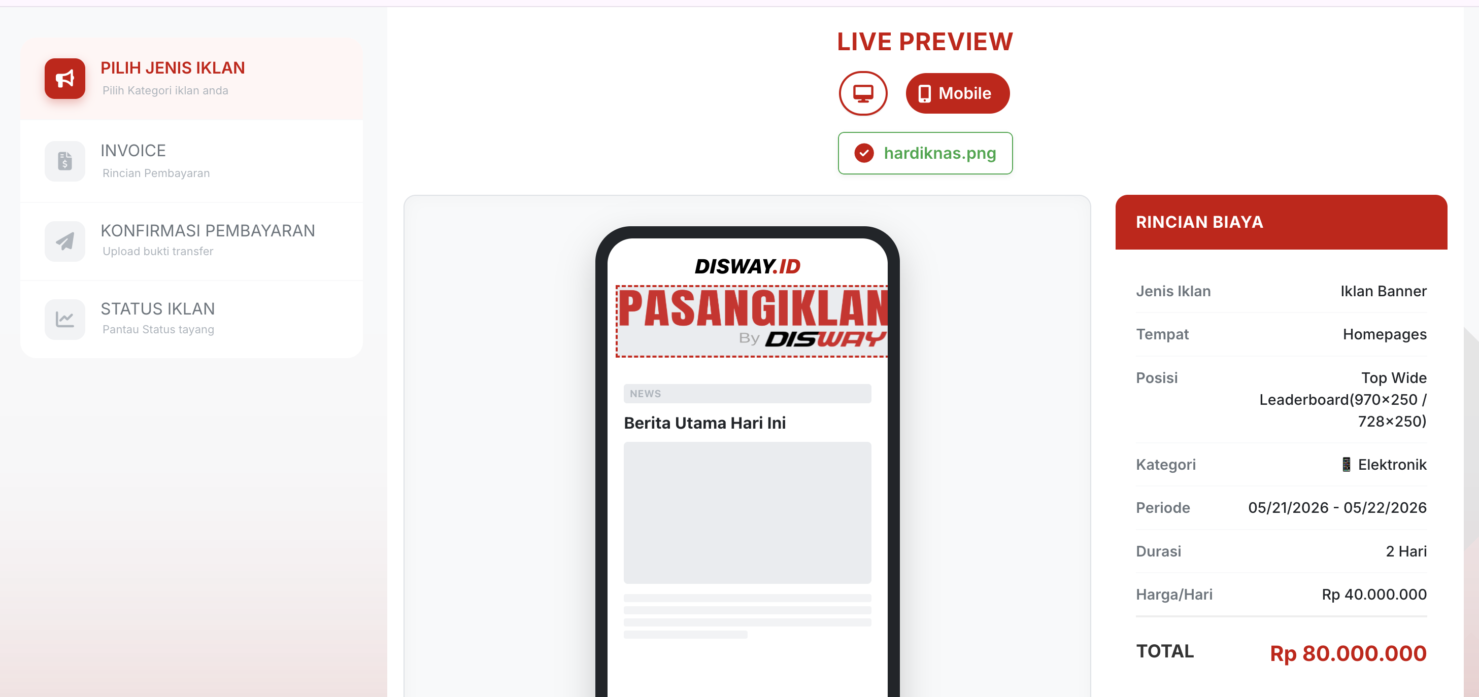 Penentuan strategi iklan
